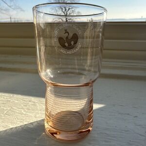 Holmegaard 1825 Blossom Anemone Vase By Cecile Manz Pink Mouth Blown Glass NEW